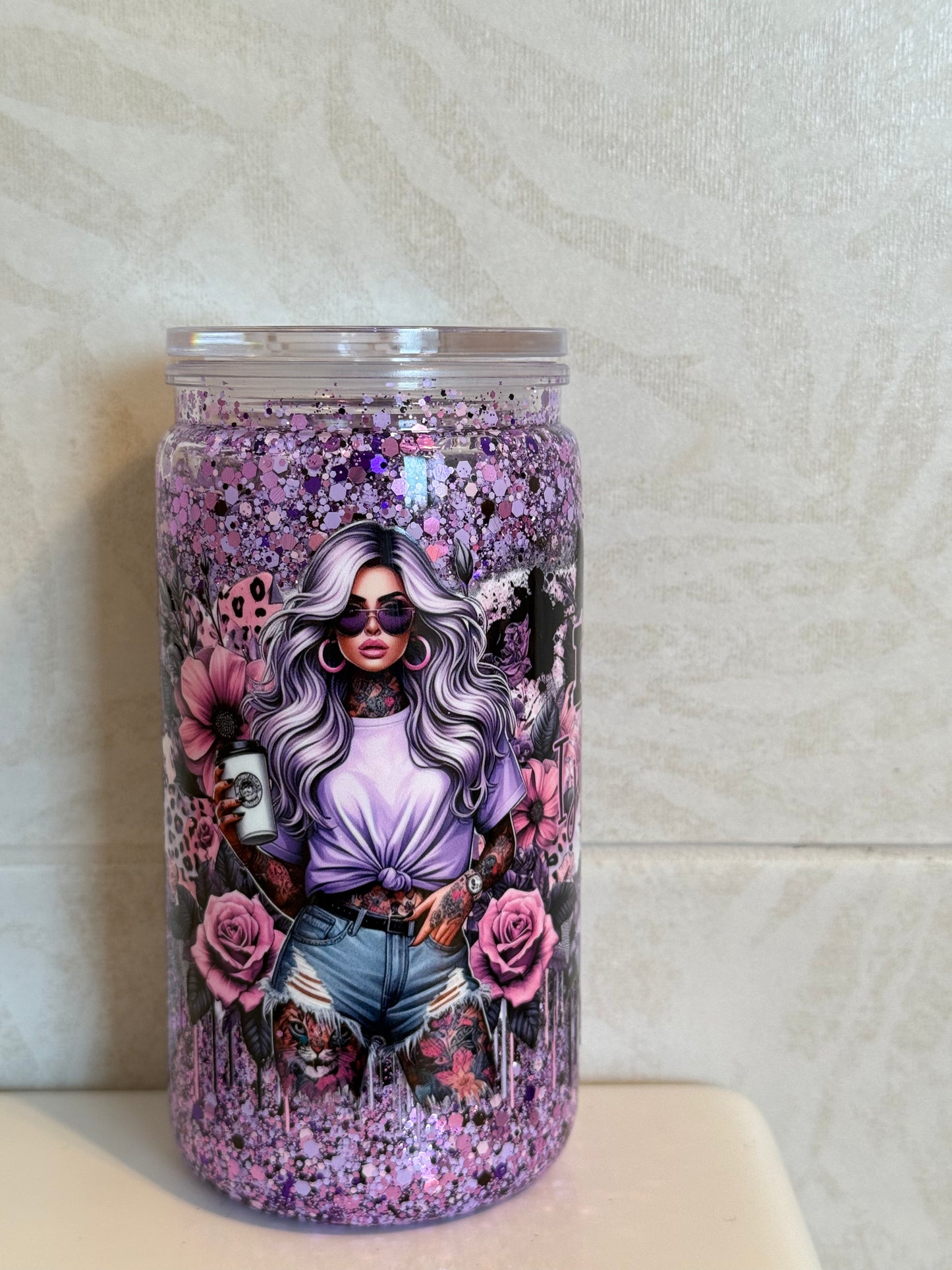 Tattoo Girl Snowglobe